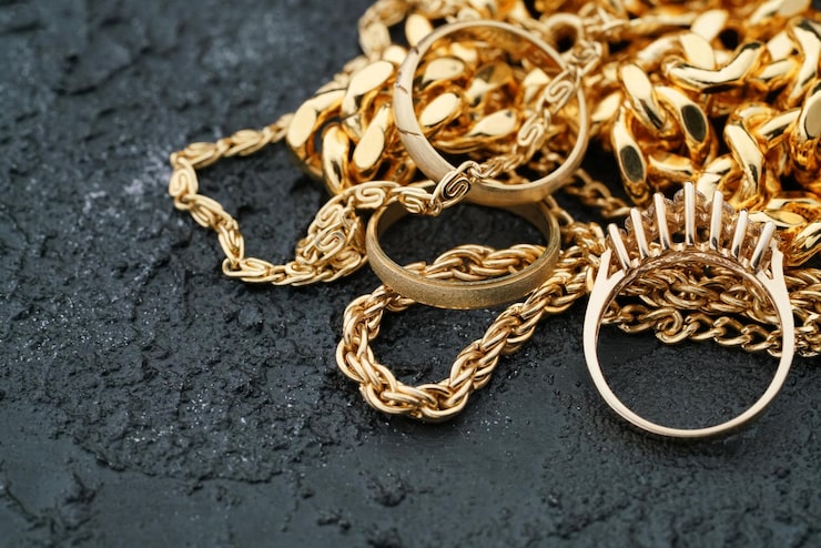 joias de ouro com zircônia